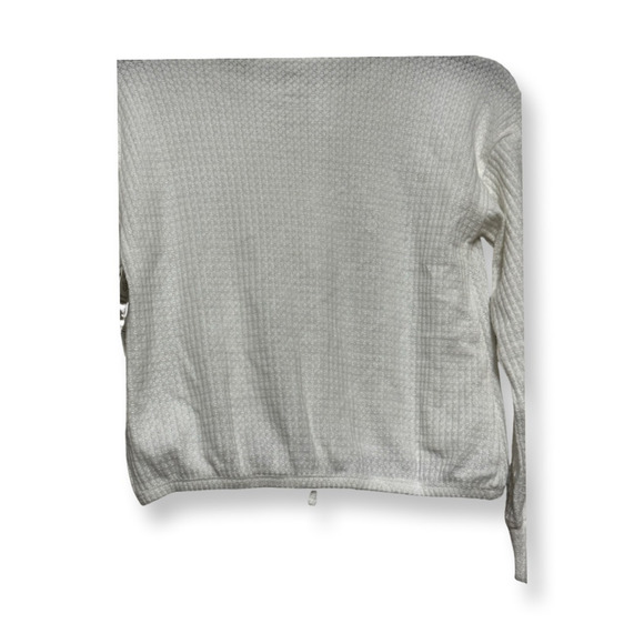 Treasure & Bond Blouse Long Sleeve Adjustable Drawstring Crew Neck White M NWT - Picture 6 of 9